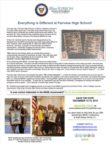 Blue Ribbon Schools of Excellence - March Newsletter 2019